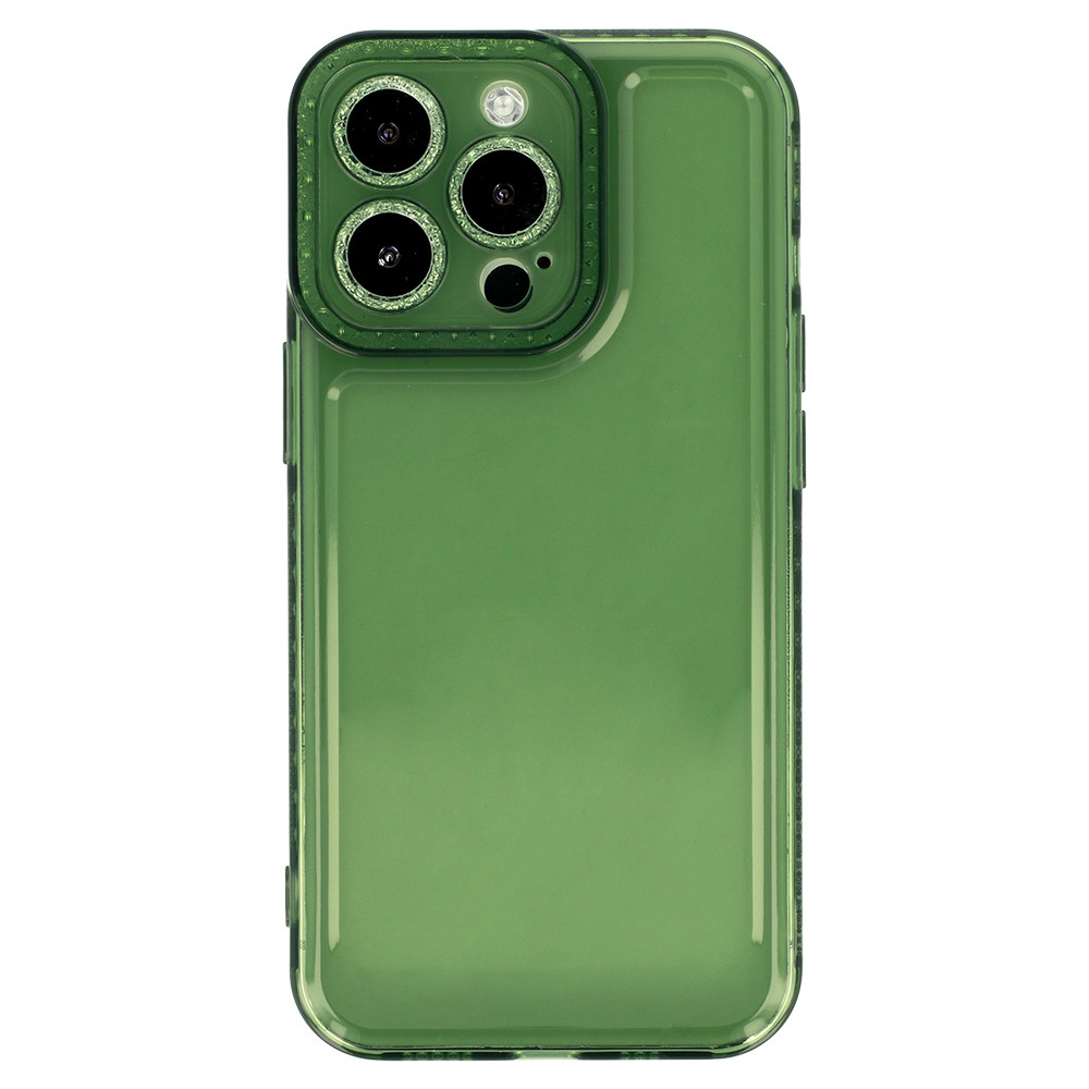 Pokrowiec etui silikonowe Crystal Diamond Case zielone APPLE iPhone 12 / 2