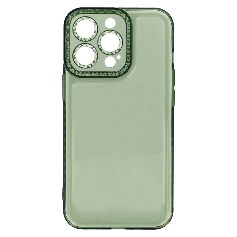Pokrowiec etui silikonowe Crystal Diamond Case zielone APPLE iPhone 14 Pro / 4