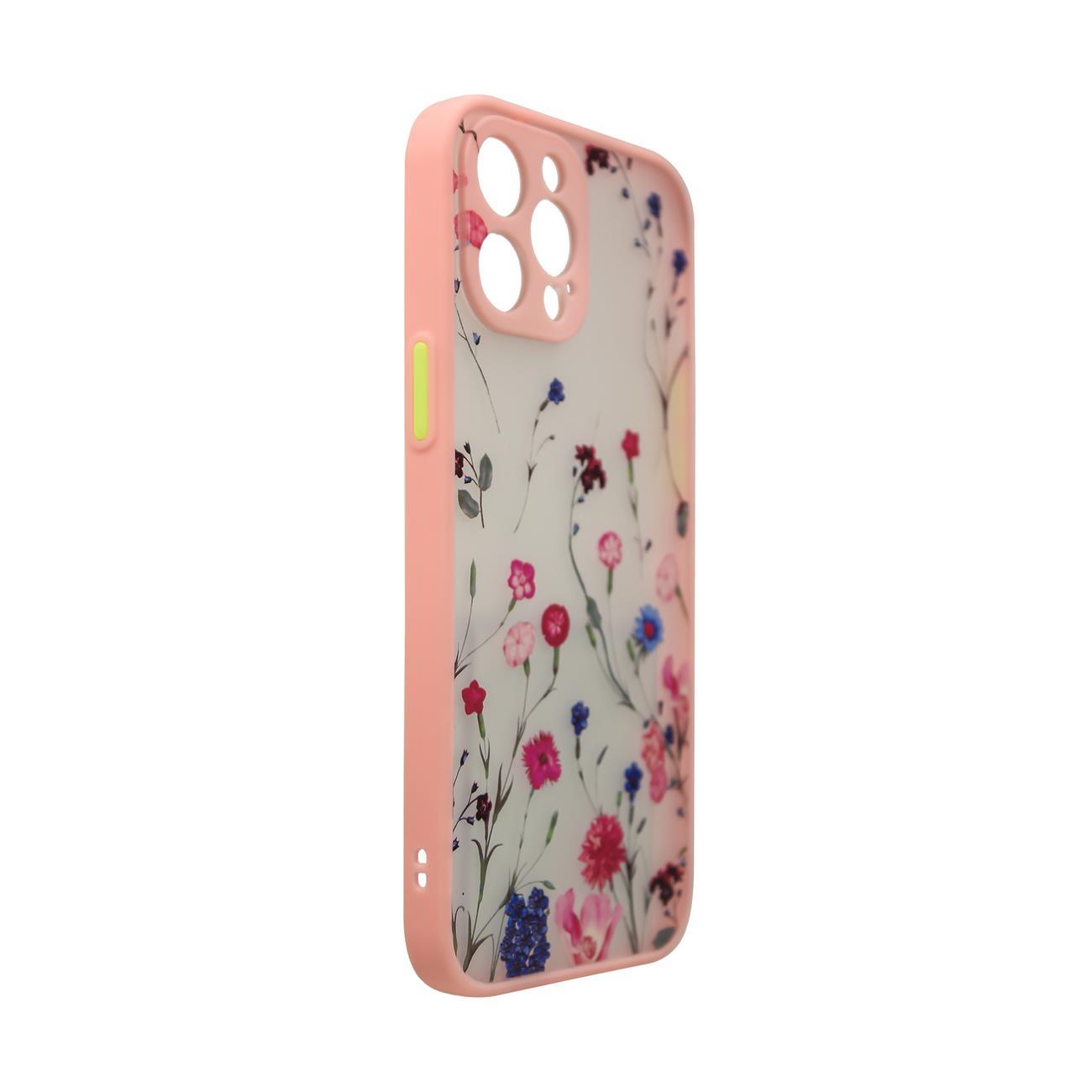 Pokrowiec etui silikonowe Design Case Kwiaty rowe APPLE iPhone 12 Pro Max / 3