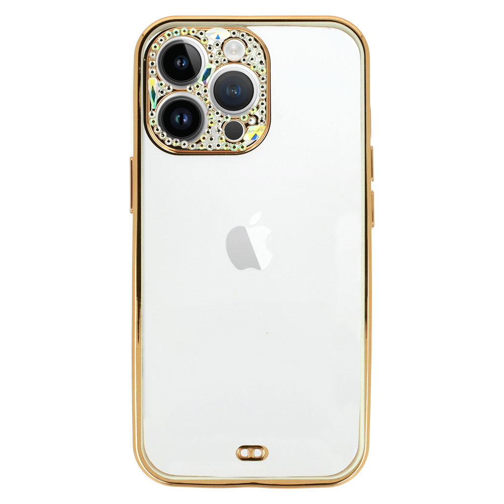 Pokrowiec etui silikonowe Diamond Lens Case biae APPLE iPhone 14 Plus / 2