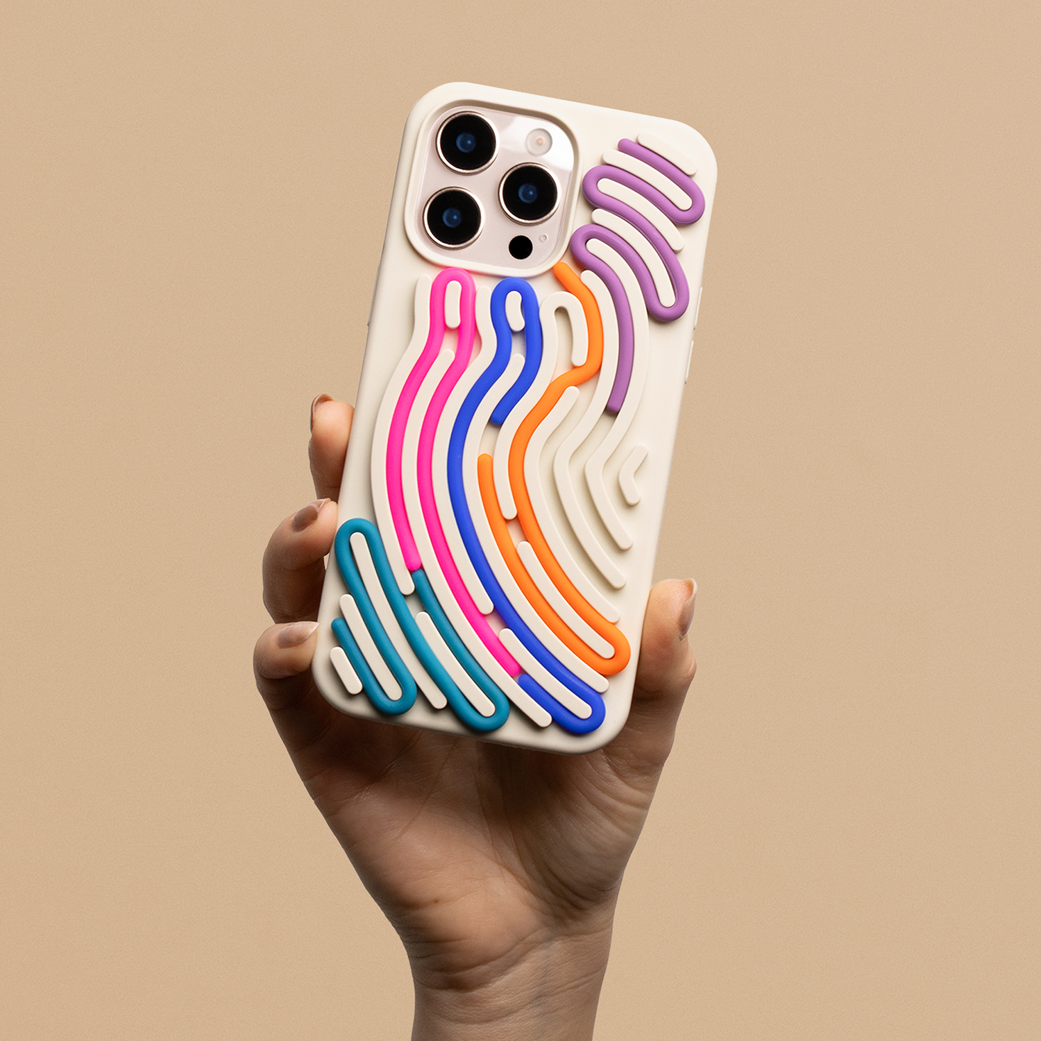 Pokrowiec Etui silikonowe DIY Snake be�owe APPLE iPhone 11 / 2