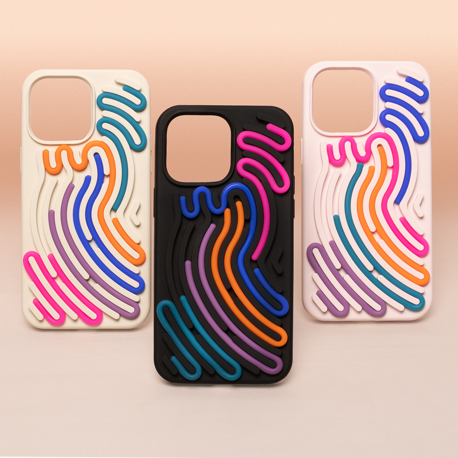 Pokrowiec Etui silikonowe DIY Snake be�owe APPLE iPhone 11 / 6
