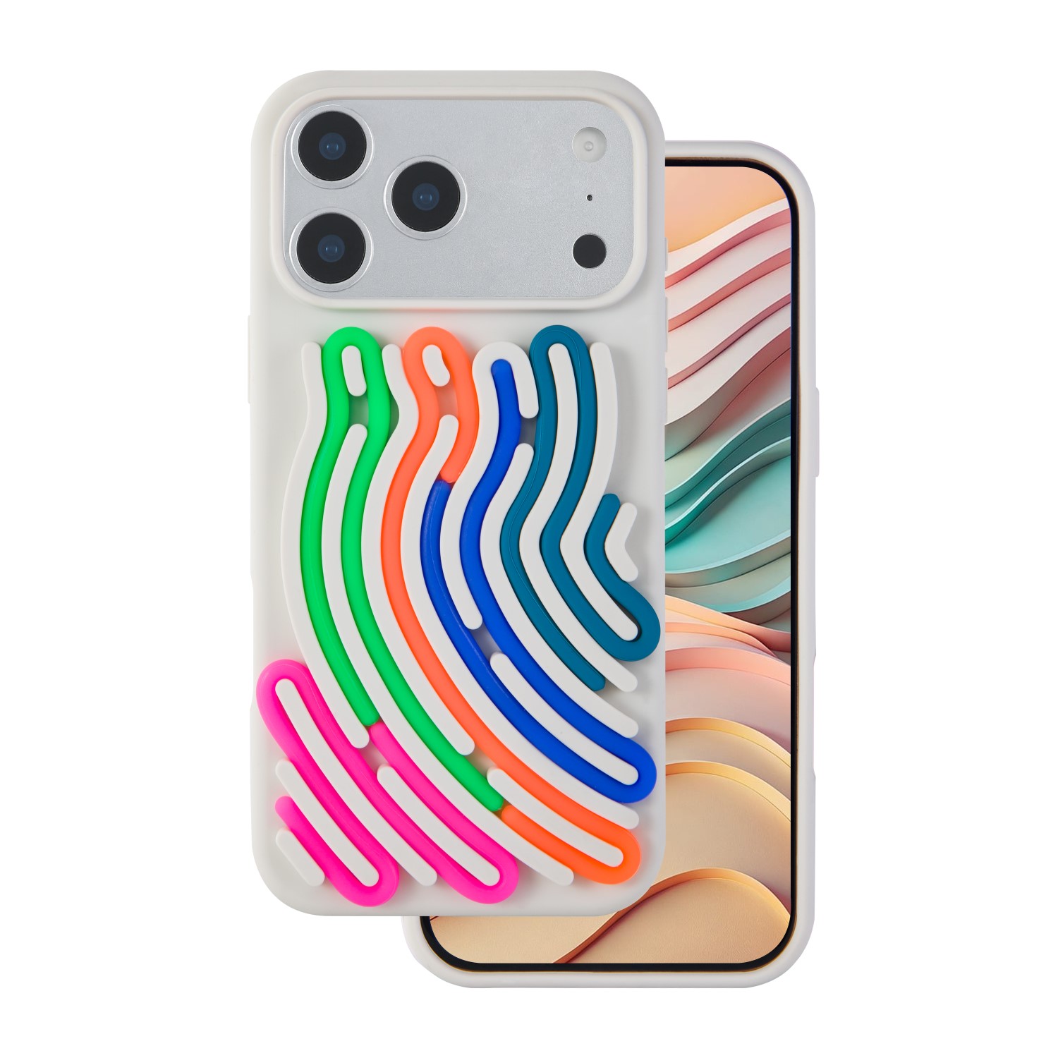 Pokrowiec Etui silikonowe DIY Snake beżowe APPLE iPhone 17 Pro Max Pokrowiec Etui silikonowe DIY Snake beżowe APPLE iPhone 17 Pro Max