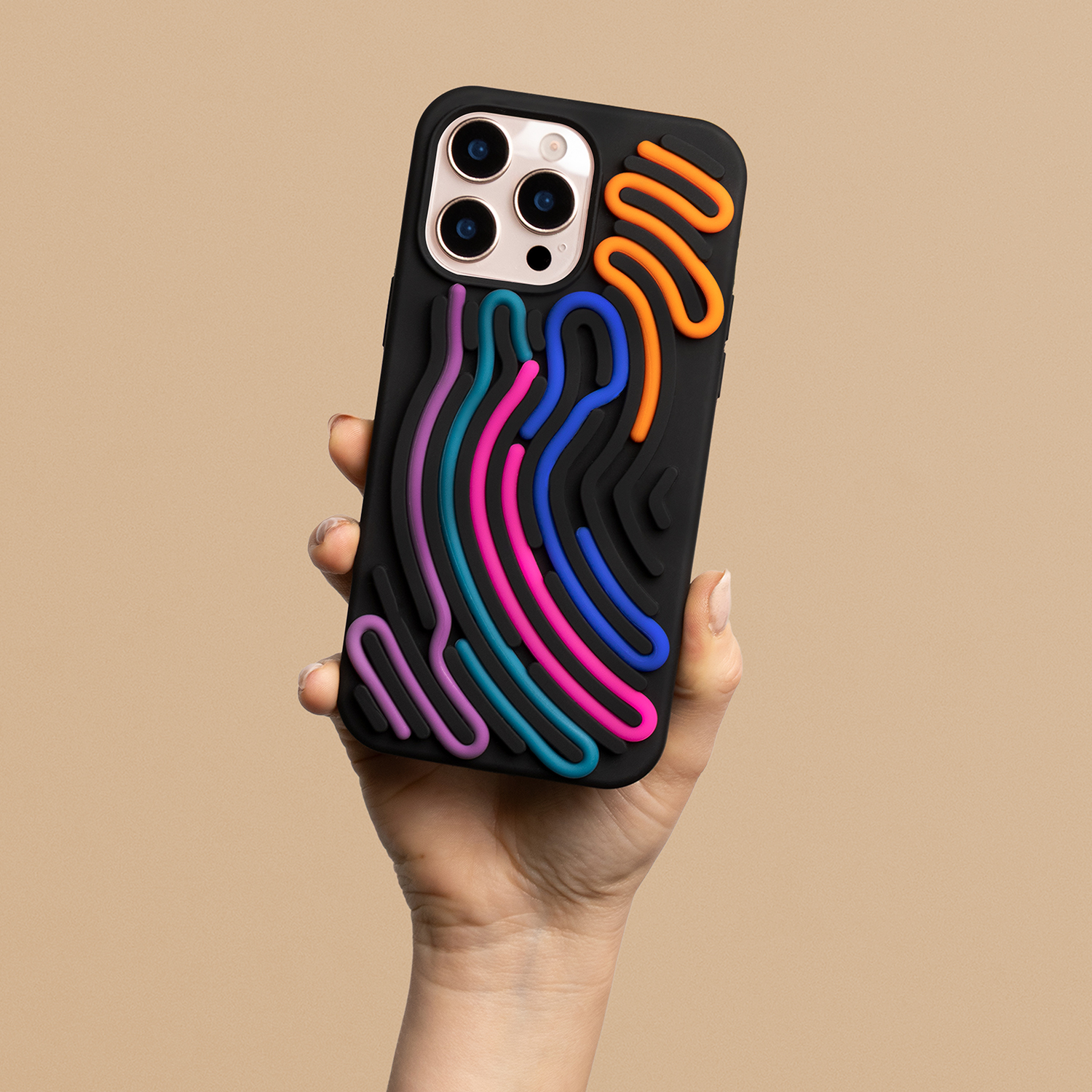 Pokrowiec Etui silikonowe DIY Snake czarne APPLE iPhone 15 / 2 Pokrowiec Etui silikonowe DIY Snake czarne APPLE iPhone 15 / 2