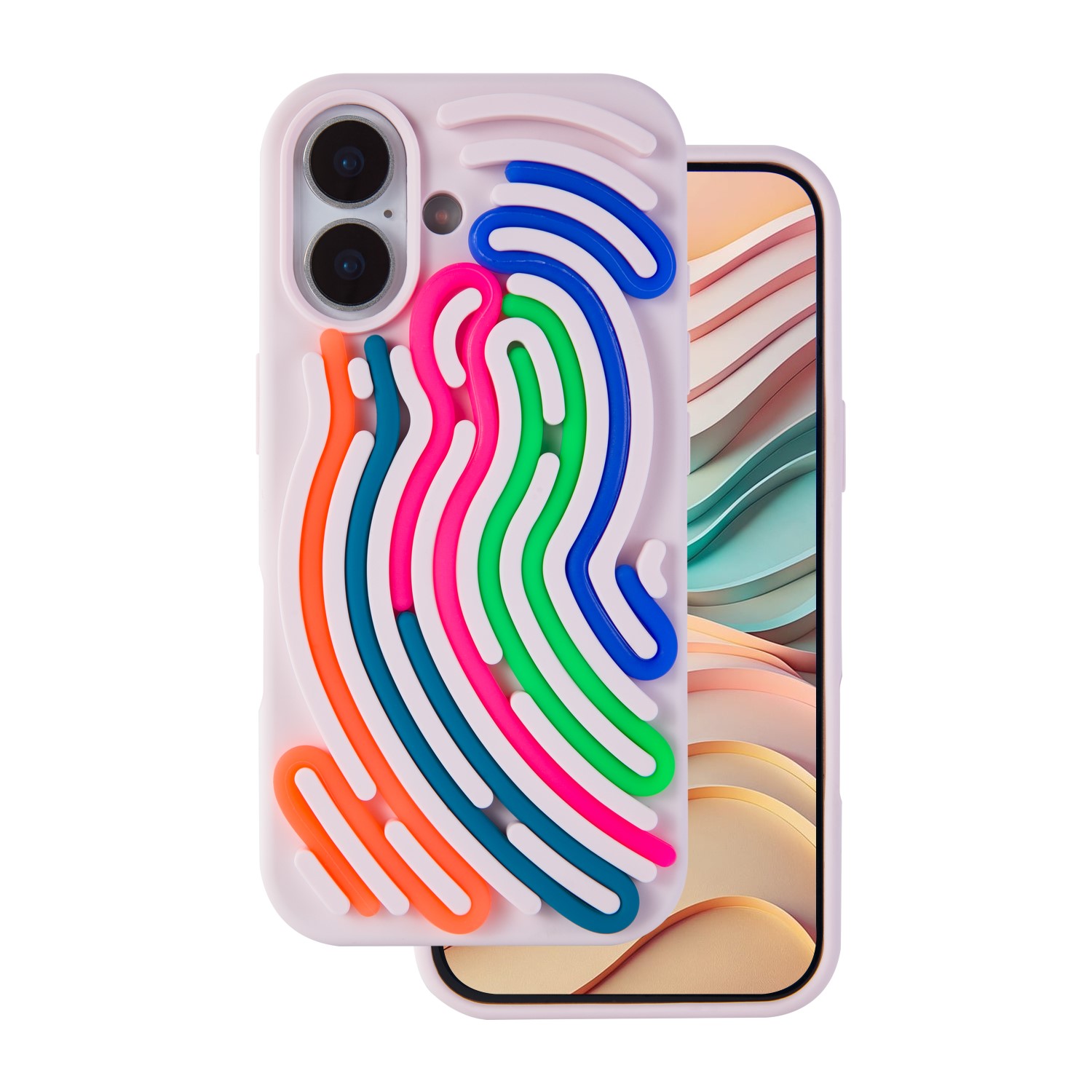 Pokrowiec Etui silikonowe DIY Snake r�owe APPLE iPhone 16