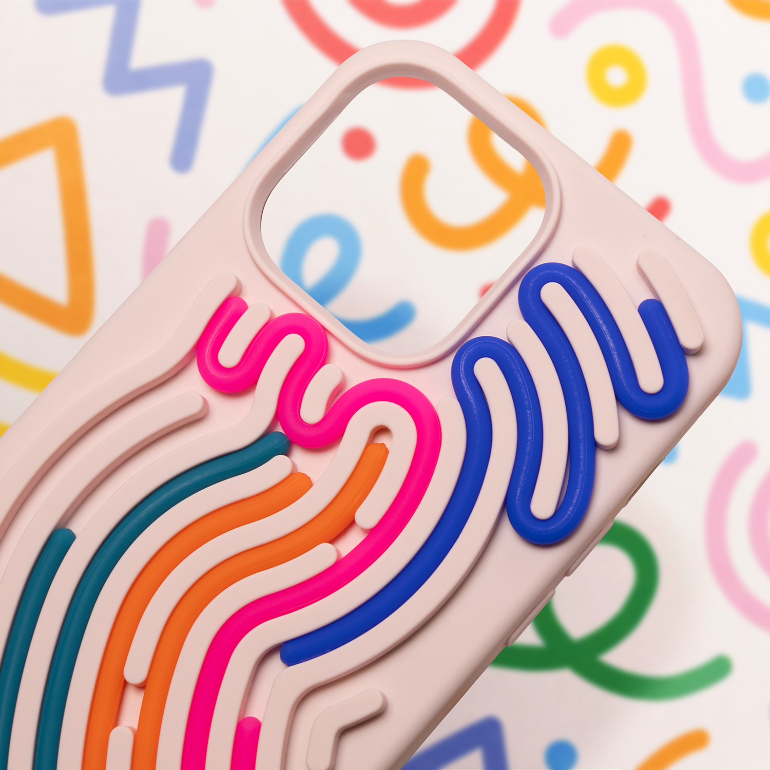 Pokrowiec Etui silikonowe DIY Snake r�owe APPLE iPhone 17 Air / 5