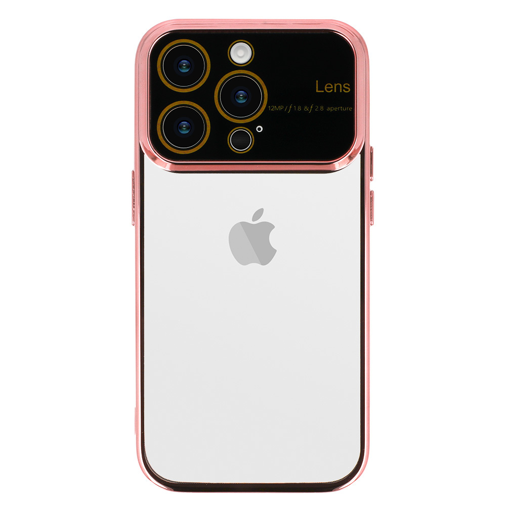 Pokrowiec etui silikonowe Electro Lens Case jasnorowe APPLE iPhone 11 / 2