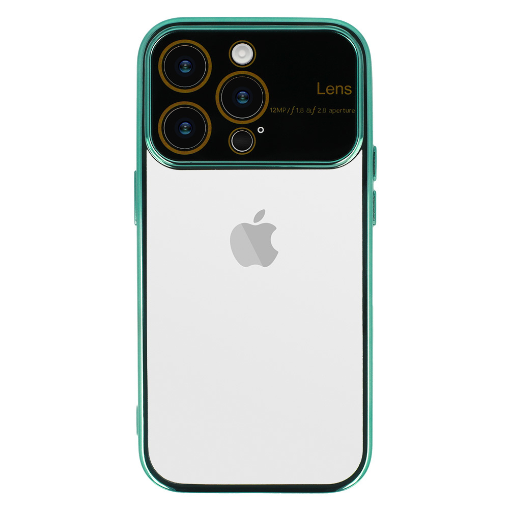Pokrowiec etui silikonowe Electro Lens Case turkusowe APPLE iPhone 12 / 2