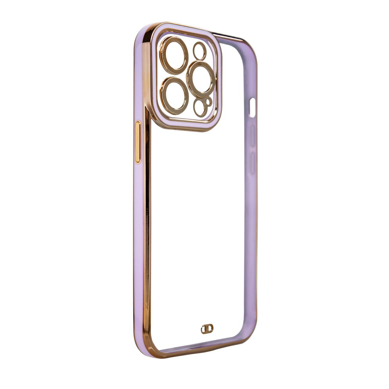 Pokrowiec etui silikonowe Fashion Case fioletowe APPLE iPhone 13 Pro