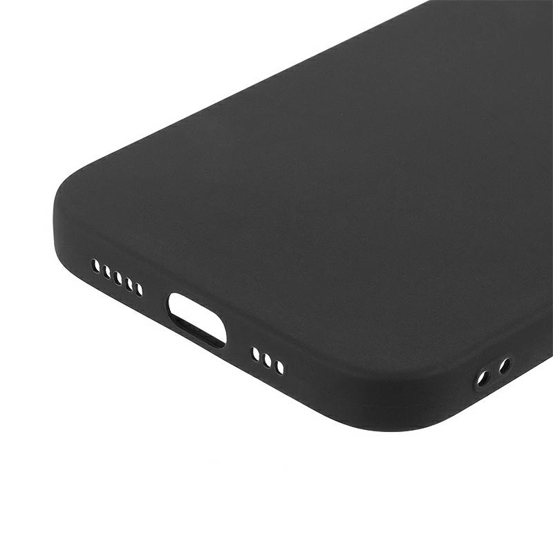Pokrowiec etui silikonowe Fosca Case czarne APPLE iPhone 11 / 4