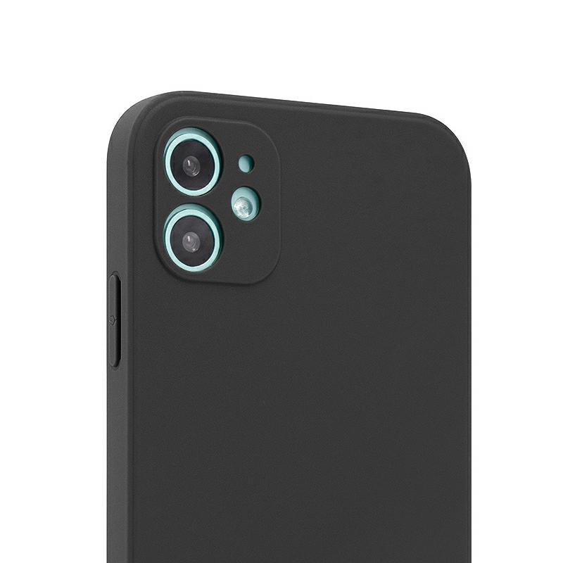 Pokrowiec etui silikonowe Fosca Case czarne APPLE iPhone 12 Mini / 3