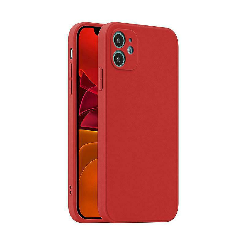 Pokrowiec etui silikonowe Fosca Case czerwone APPLE iPhone 14 Plus