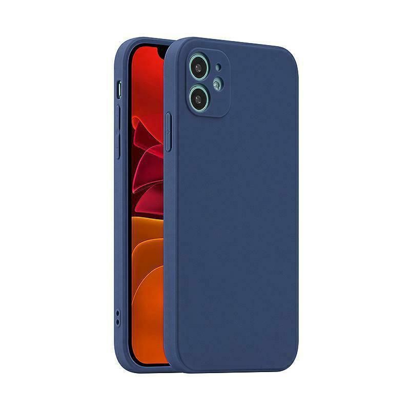 Pokrowiec etui silikonowe Fosca Case granatowe APPLE iPhone 13