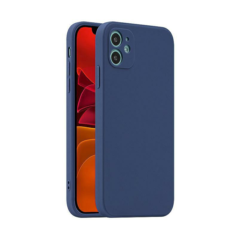 Pokrowiec etui silikonowe Fosca Case granatowe Oppo A15