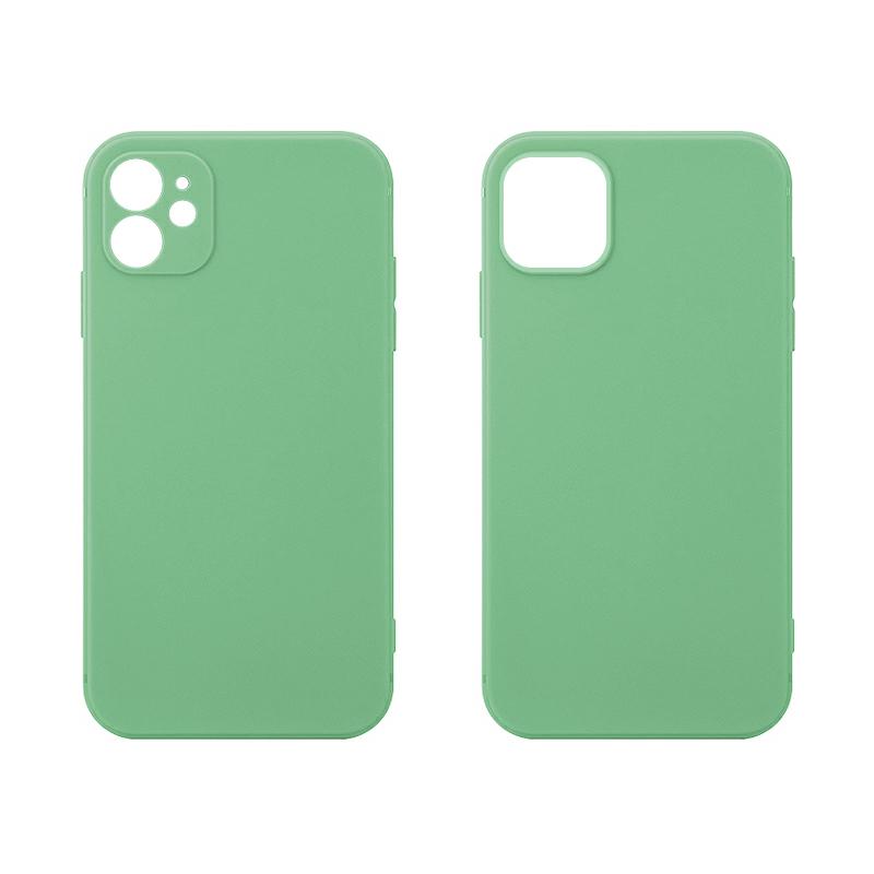 Pokrowiec etui silikonowe Fosca Case zielone APPLE iPhone 12 / 2