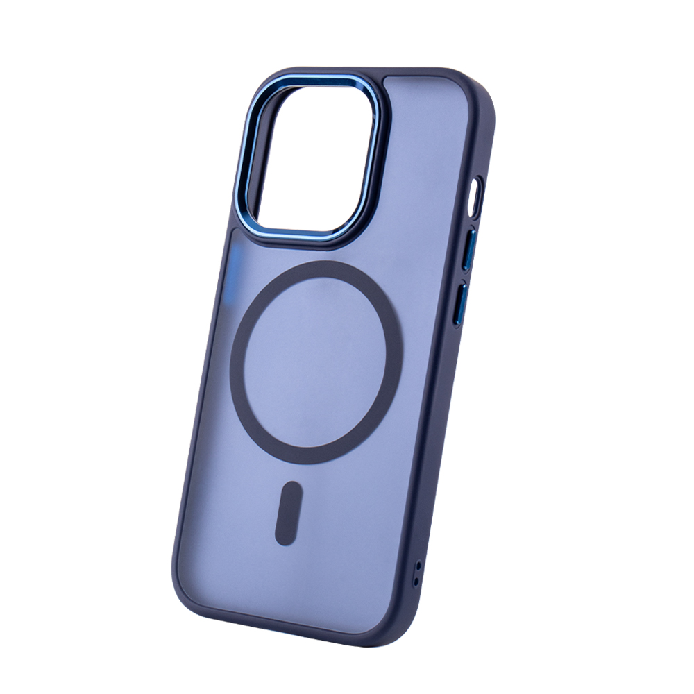 Pokrowiec etui silikonowe Frozen Mag granatowe APPLE iPhone 16 Pro Max / 2