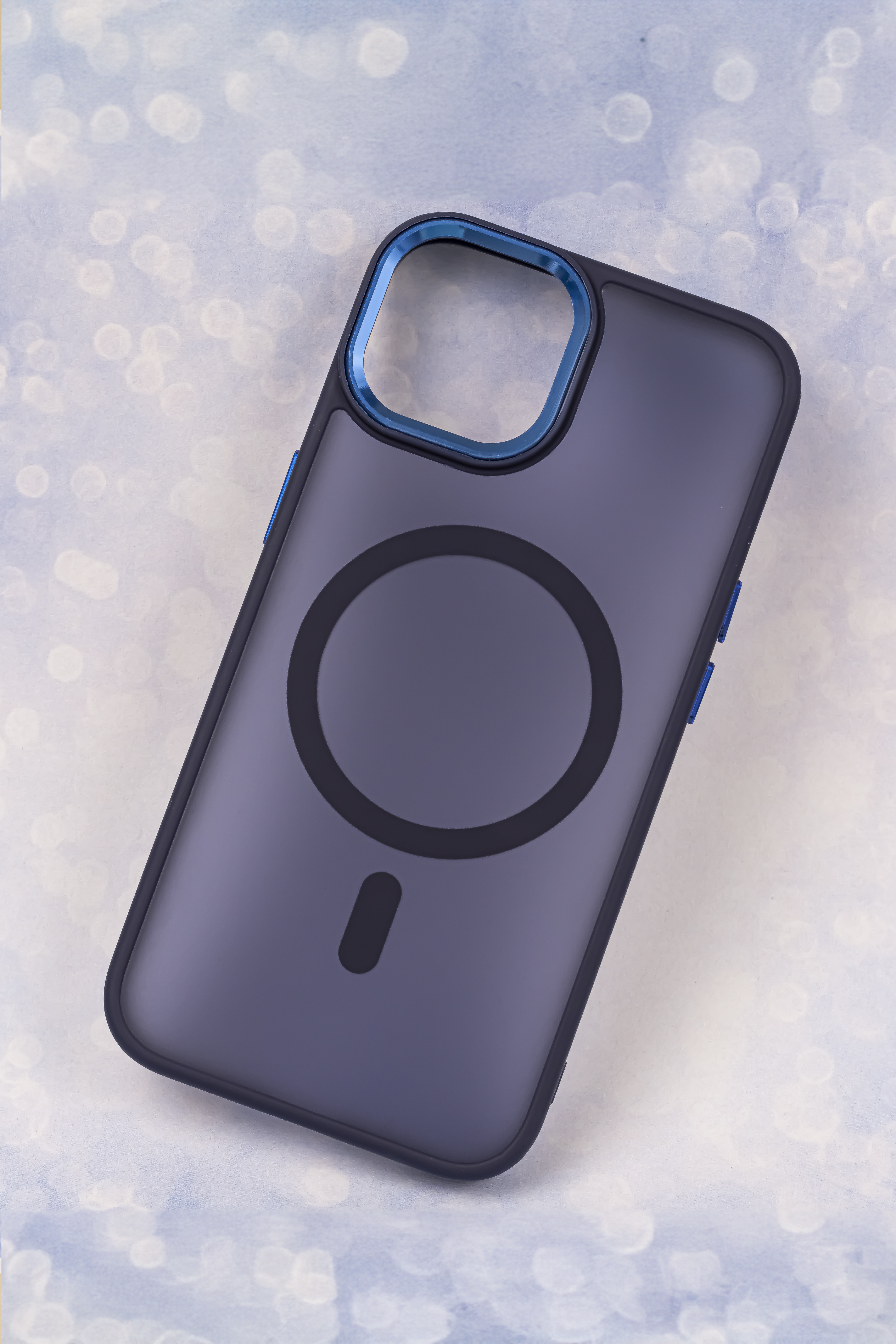 Pokrowiec etui silikonowe Frozen Mag granatowe APPLE iPhone 16 Pro Max / 9
