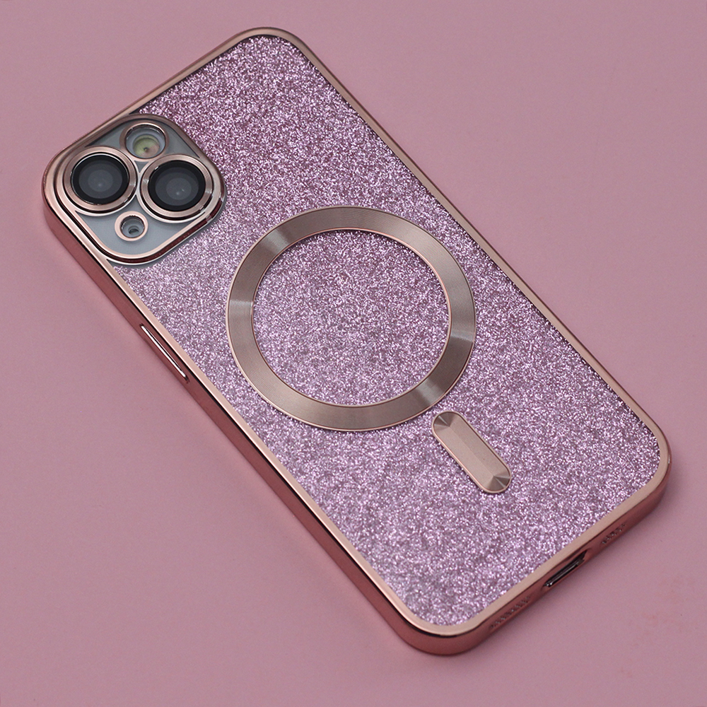 Pokrowiec etui silikonowe Glitter Chrome Mag rowe APPLE iPhone 13 / 5