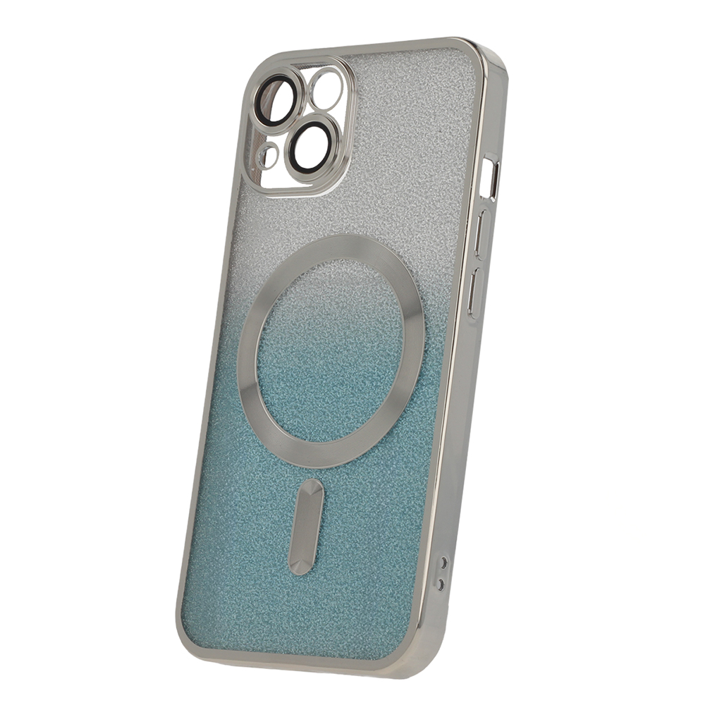 Pokrowiec etui silikonowe Glitter Chrome Mag srebrne APPLE iPhone 14 Pro / 3