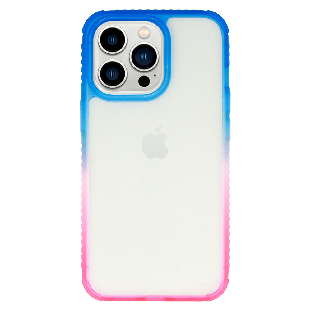 Pokrowiec etui silikonowe IDEAR Case Ombre W15 granatowo-czerwone APPLE iPhone 14 Pro / 3