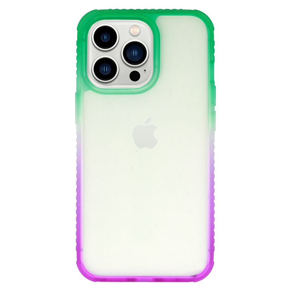 Pokrowiec etui silikonowe IDEAR Case Ombre W15 mitowo-fioletowe APPLE iPhone 14 Pro / 3