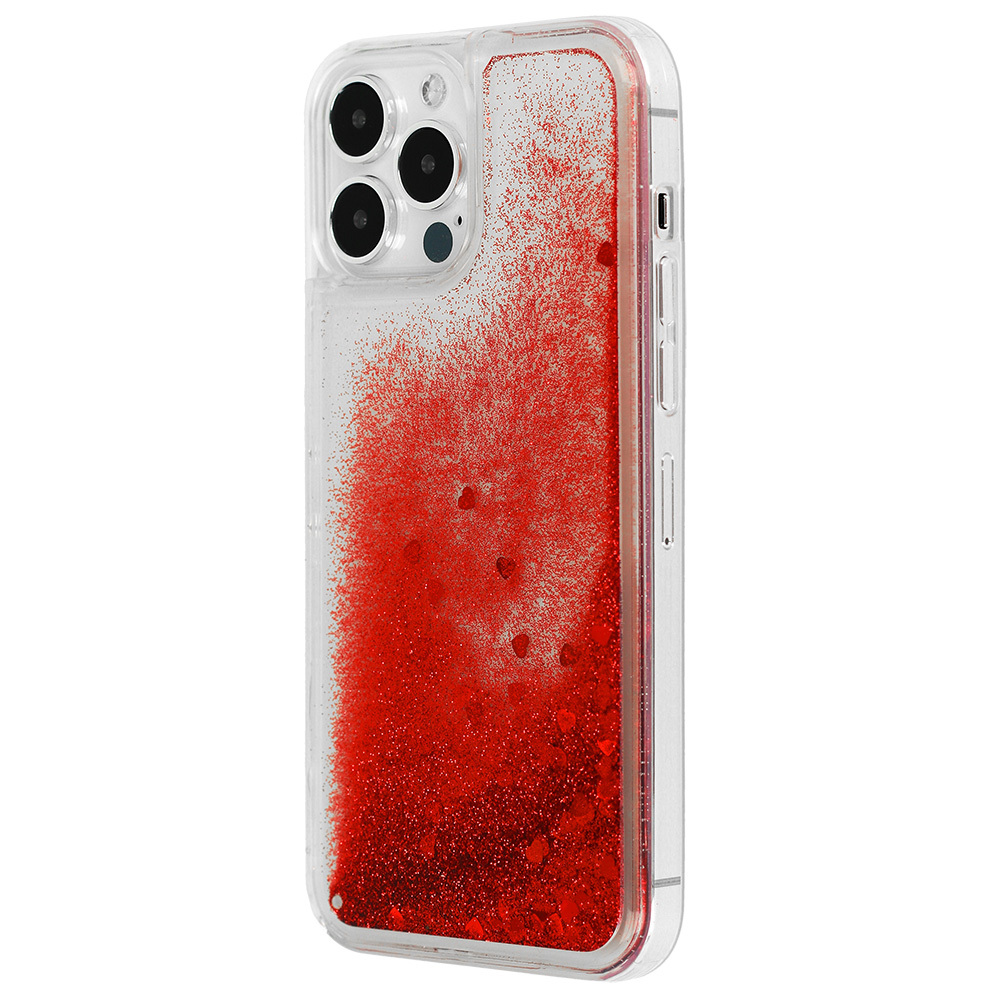 Pokrowiec etui silikonowe Liquid Heart Case czerwone APPLE iPhone 11 Pro / 2
