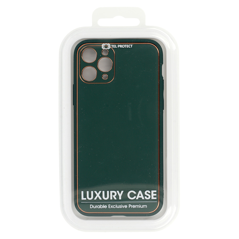 Pokrowiec etui silikonowe Luxury Case ciemnozielone APPLE iPhone 12 Mini / 3