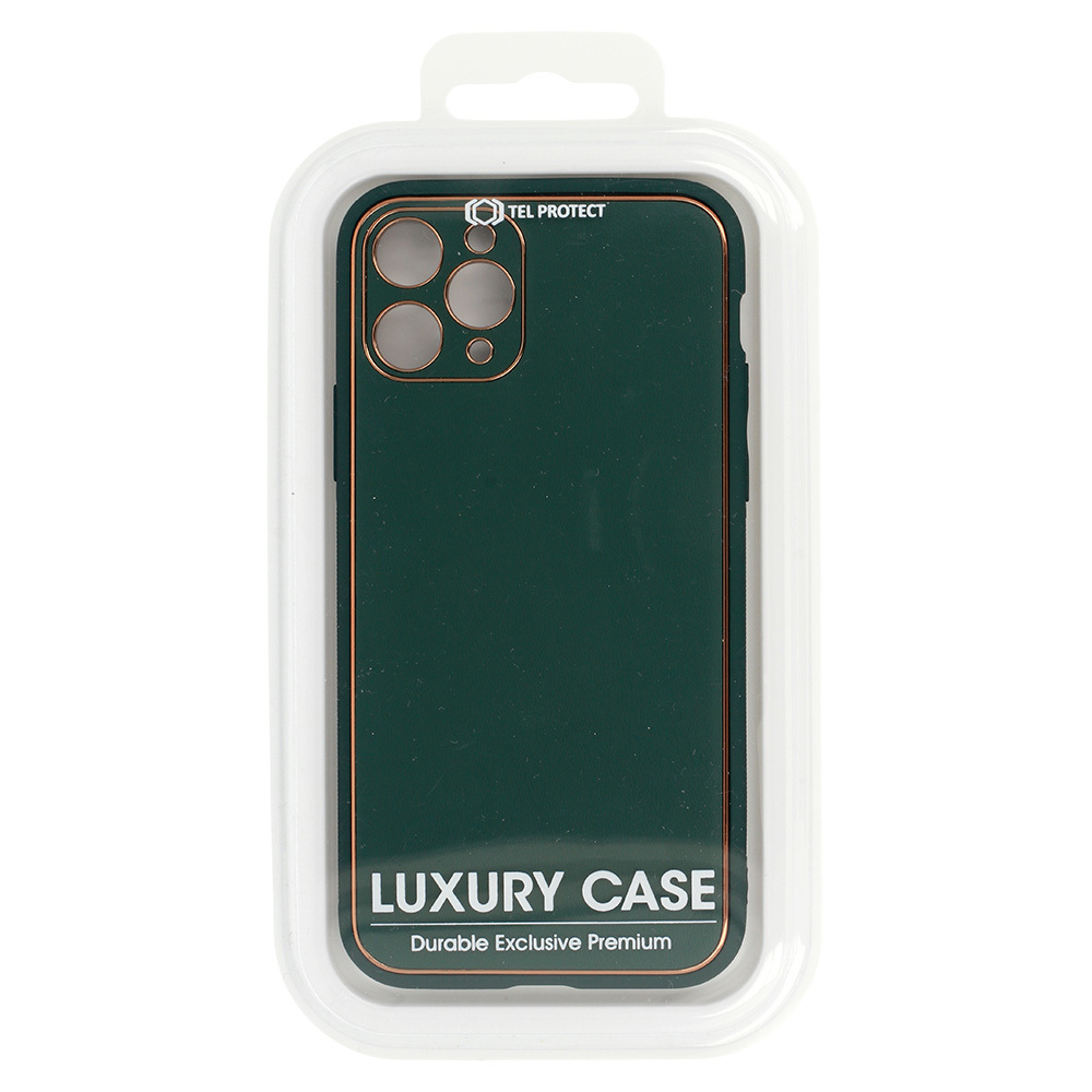 Pokrowiec etui silikonowe Luxury Case ciemnozielone APPLE iPhone 13 Pro / 3