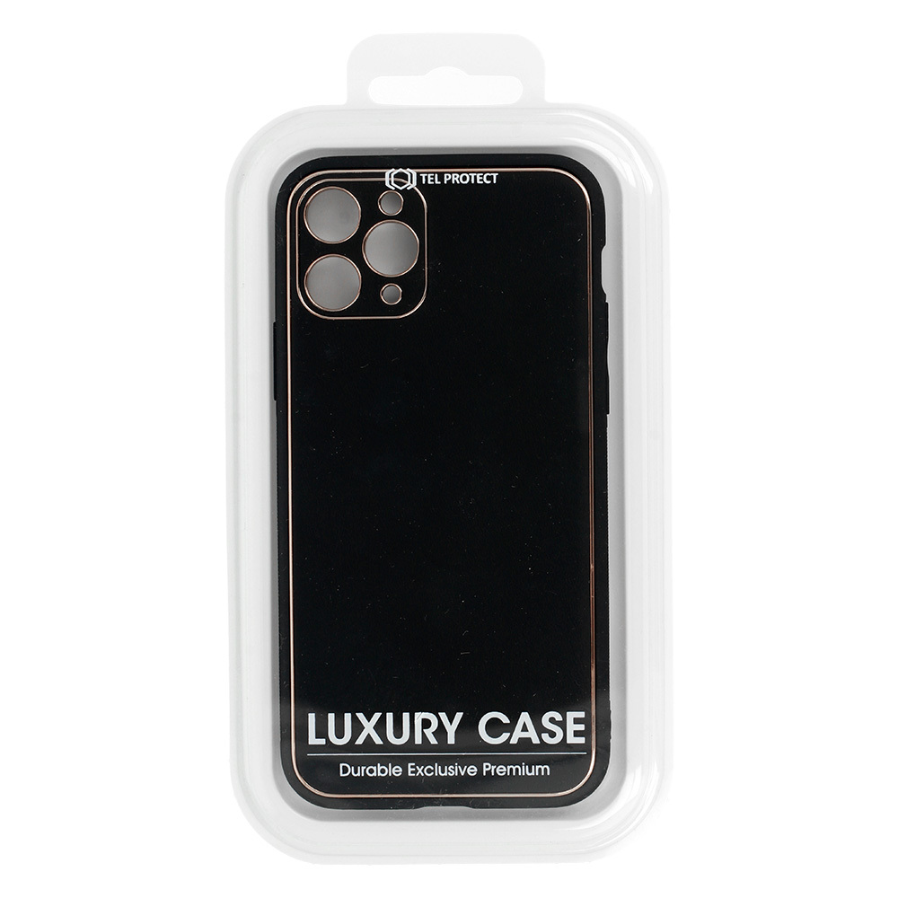 Pokrowiec etui silikonowe Luxury Case czarne APPLE iPhone 12 / 3