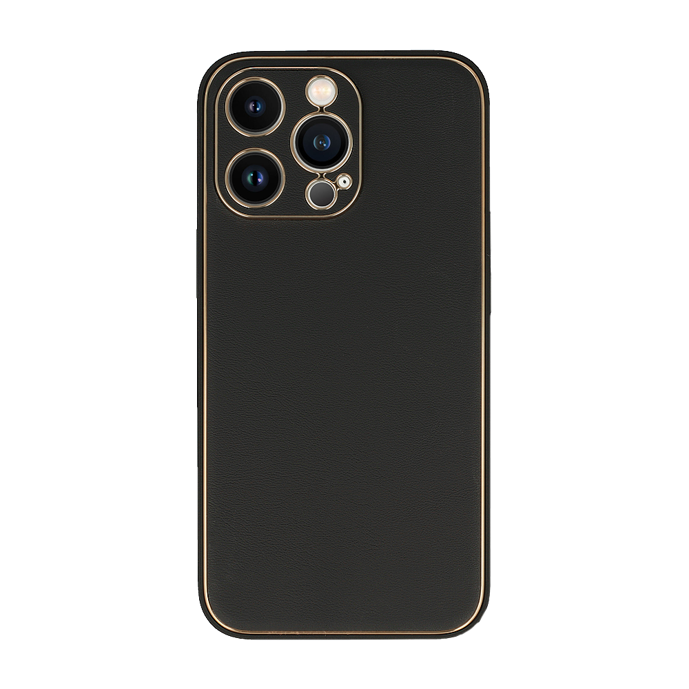Pokrowiec etui silikonowe Luxury Case czarne APPLE iPhone 15 Plus