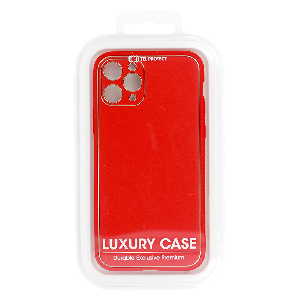 Pokrowiec etui silikonowe Luxury Case czerwone APPLE iPhone SE 2022 / 3