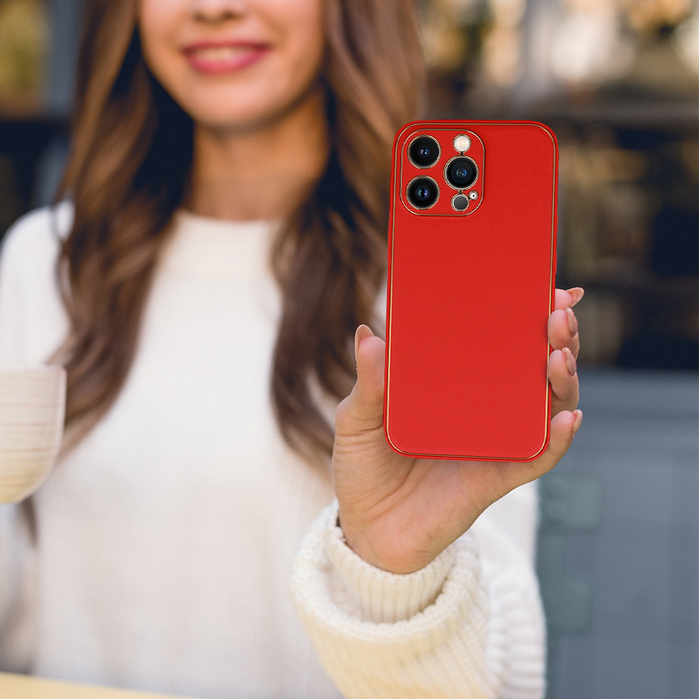 Pokrowiec etui silikonowe Luxury Case czerwone Xiaomi Redmi Note 11 / 5