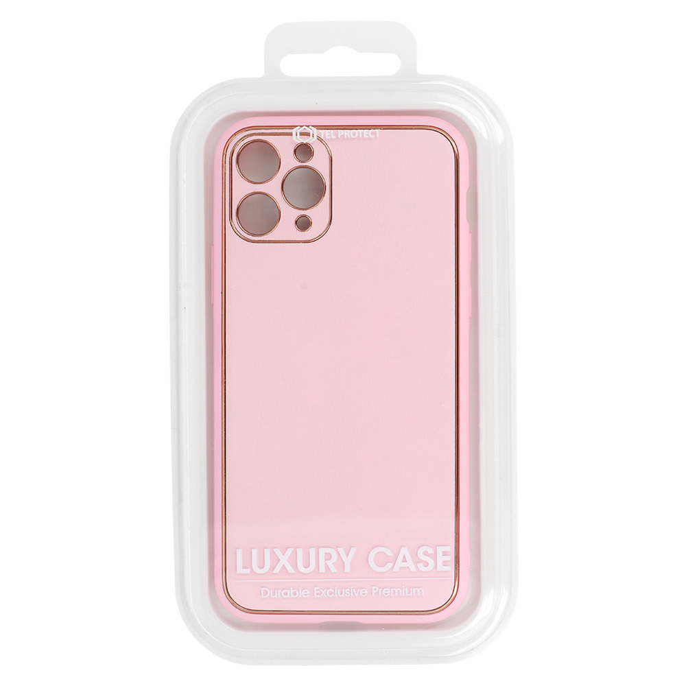 Pokrowiec etui silikonowe Luxury Case jasnorowe APPLE iPhone 12 Pro / 3