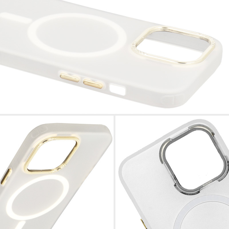 Pokrowiec etui silikonowe Magnetic Frosted Case biae APPLE iPhone 15 / 7