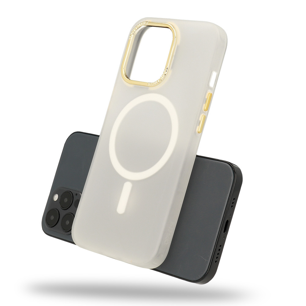 Pokrowiec etui silikonowe Magnetic Frosted Case biae APPLE iPhone 15 Pro / 6