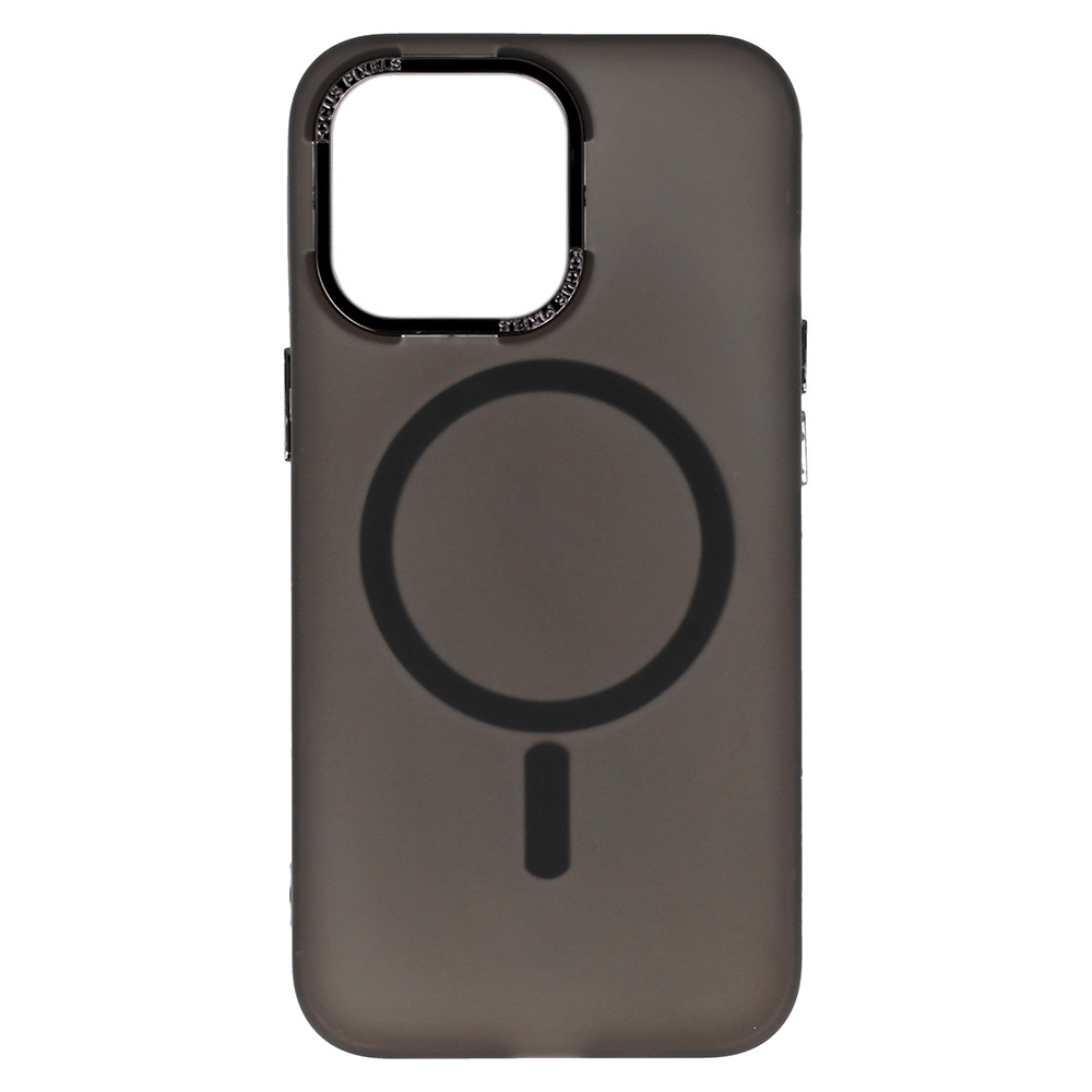 Pokrowiec etui silikonowe Magnetic Frosted Case czarne APPLE iPhone 12 / 4