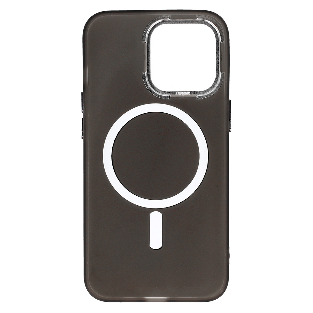 Pokrowiec etui silikonowe Magnetic Frosted Case czarne APPLE iPhone 14 Plus / 5