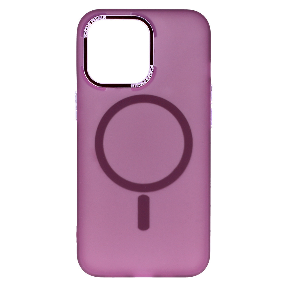 Pokrowiec etui silikonowe Magnetic Frosted Case fioletowe APPLE iPhone 11 / 4
