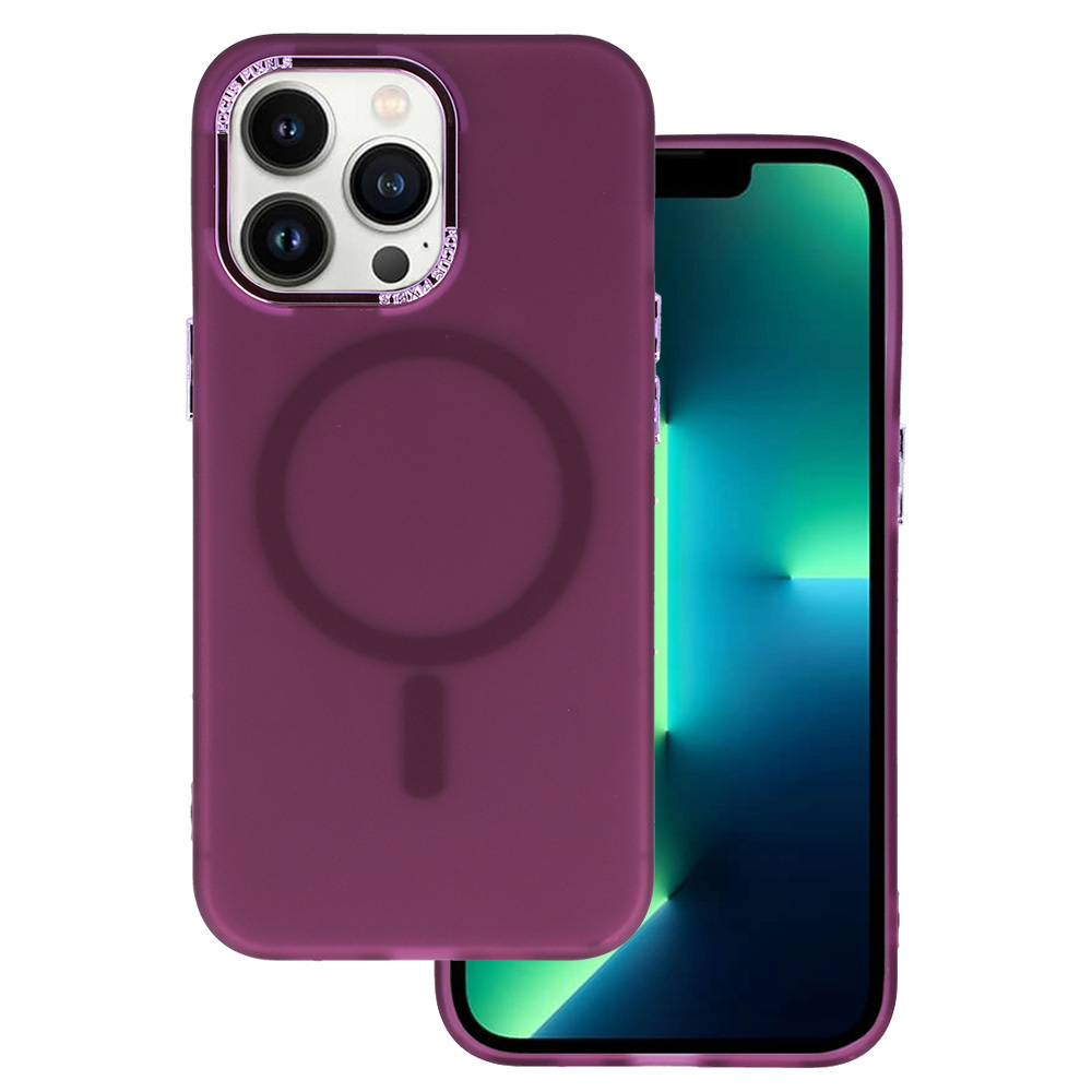 Pokrowiec etui silikonowe Magnetic Frosted Case fioletowe APPLE iPhone 11 Pro Max