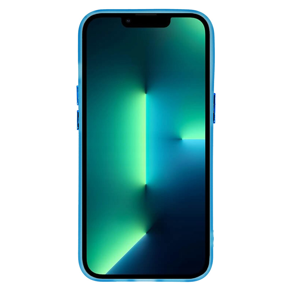 Pokrowiec etui silikonowe Magnetic Frosted Case niebieskie APPLE iPhone 12 / 3