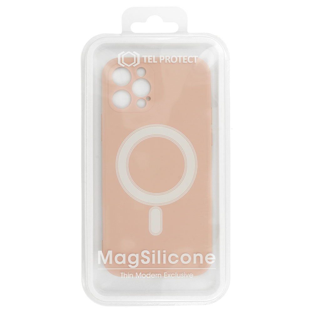 Pokrowiec etui silikonowe MagSilicone beowe APPLE iPhone 12 Mini / 6