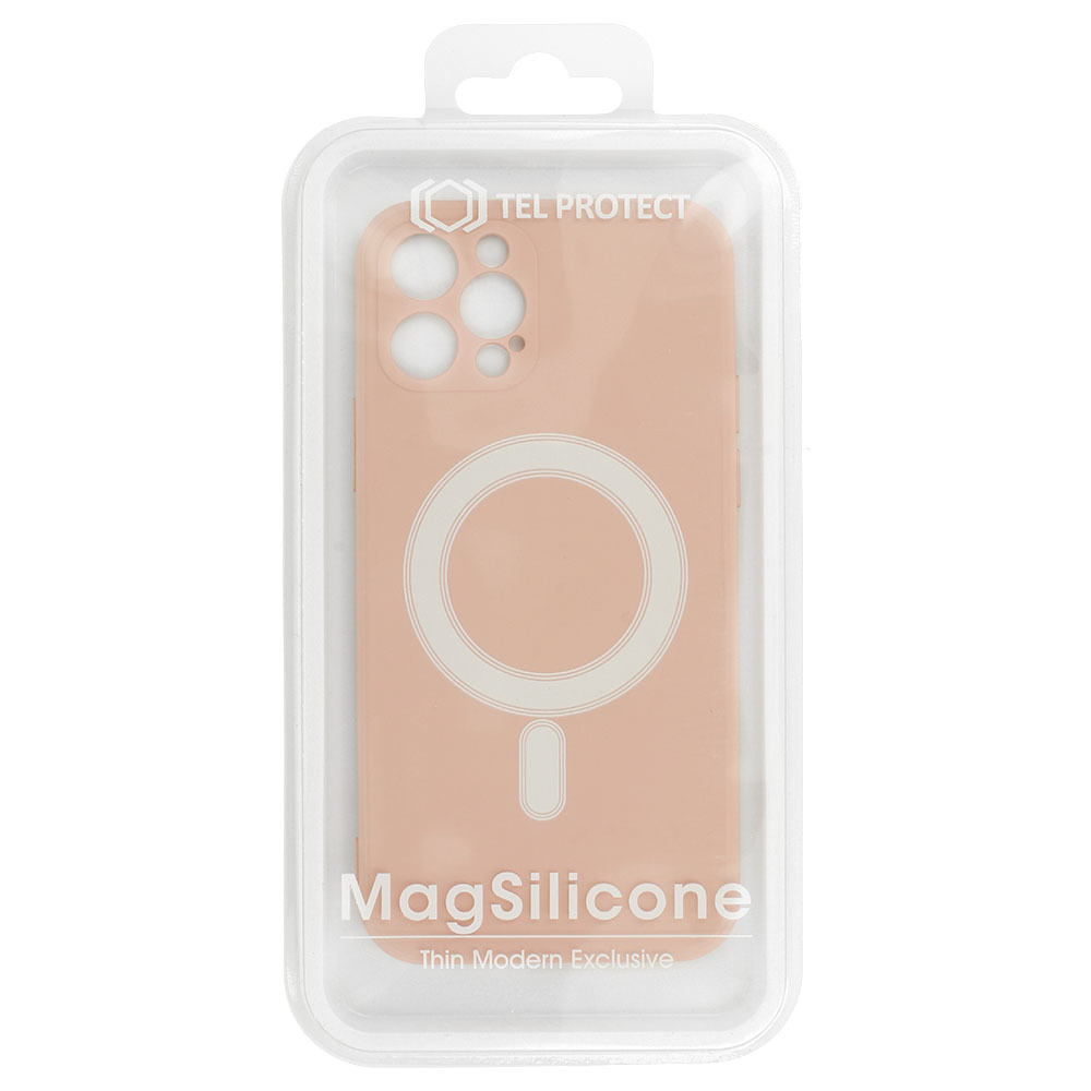 Pokrowiec etui silikonowe MagSilicone beowe APPLE iPhone 12 Pro Max / 6