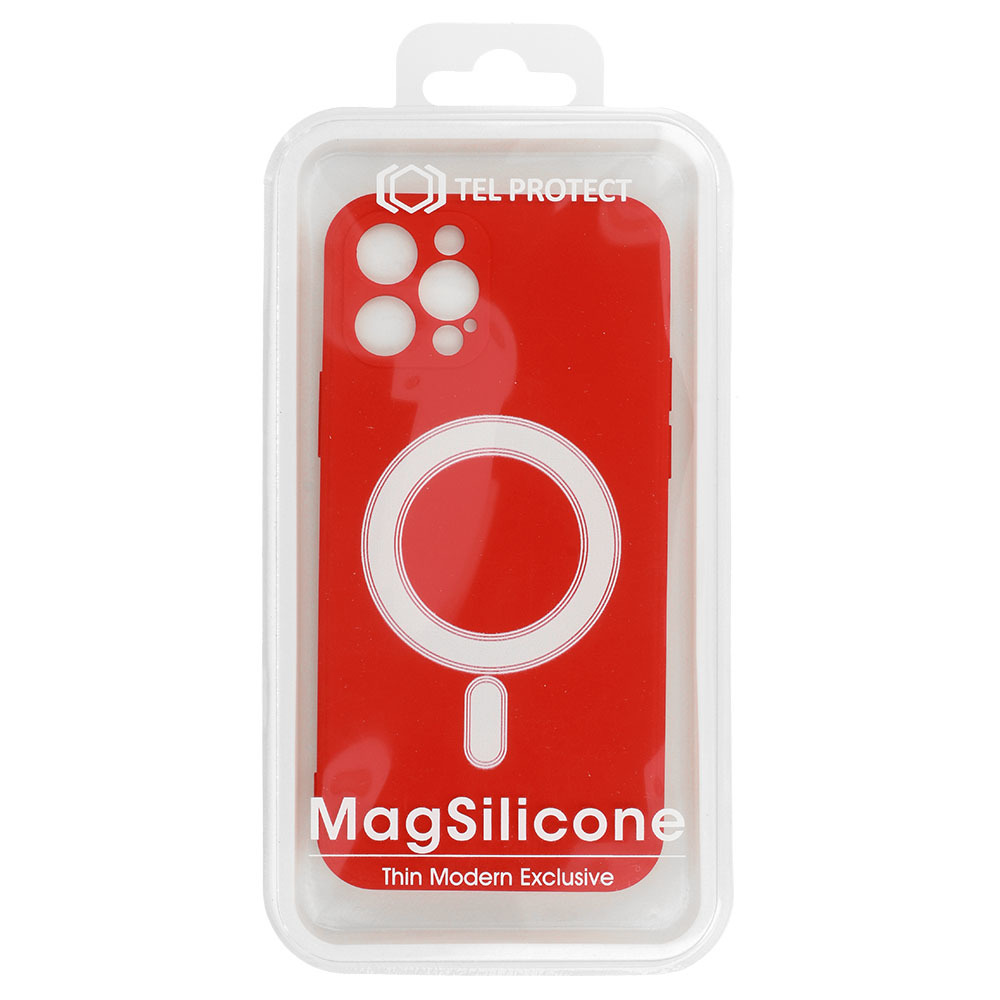 Pokrowiec etui silikonowe MagSilicone czerwone APPLE iPhone 12 Mini / 6
