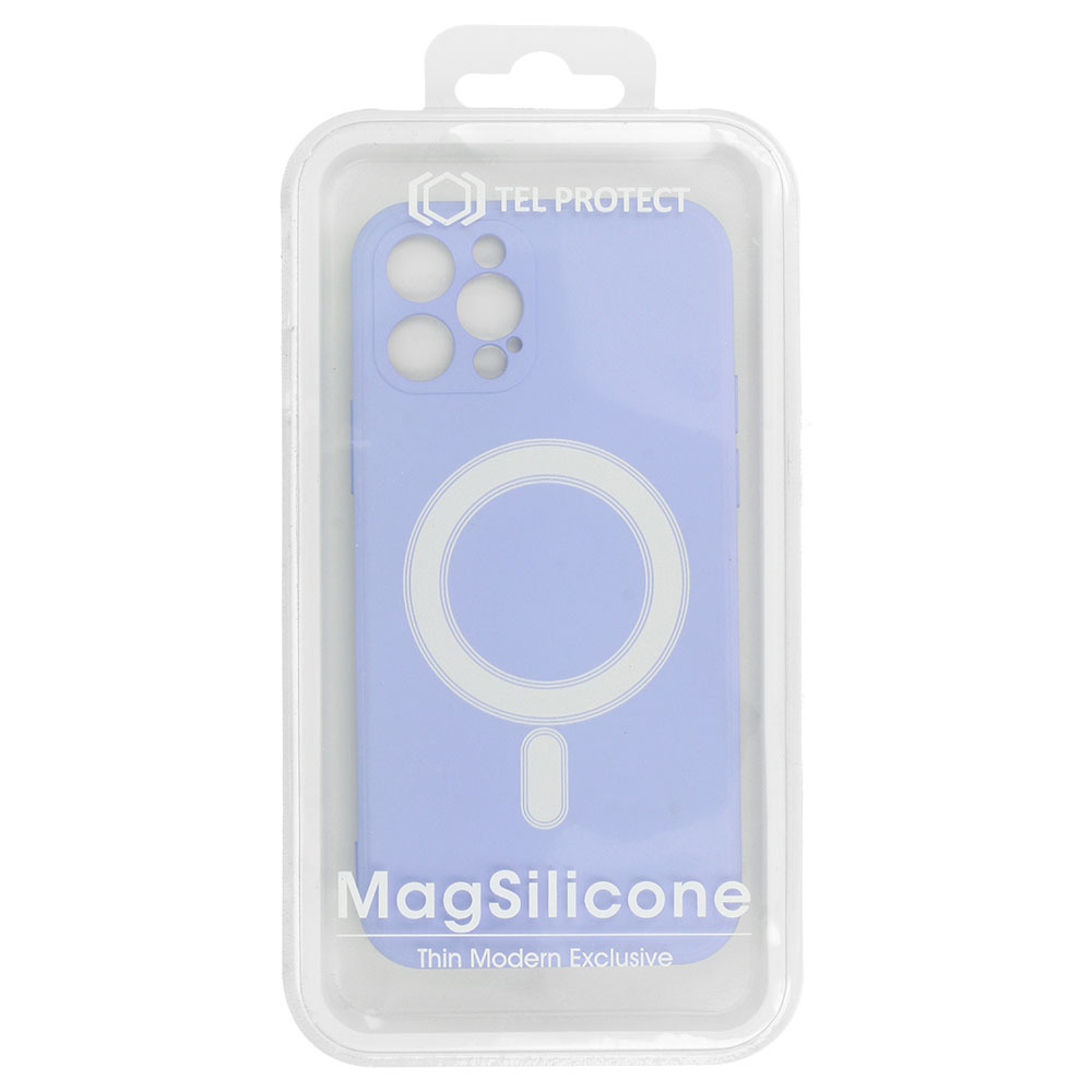 Pokrowiec etui silikonowe MagSilicone fioletowe APPLE iPhone 12 Pro / 6