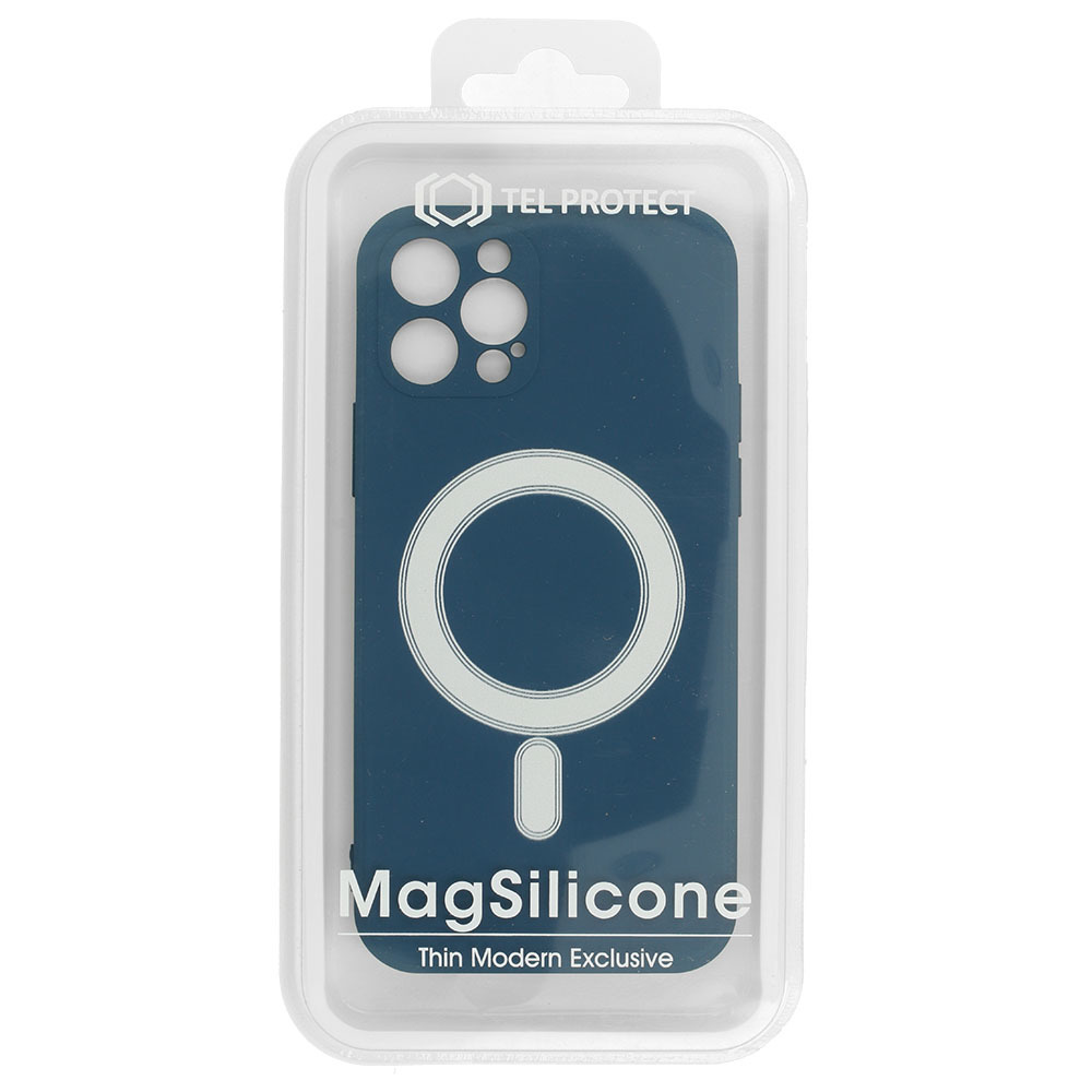 Pokrowiec etui silikonowe MagSilicone granatowe APPLE iPhone 12 Mini / 6