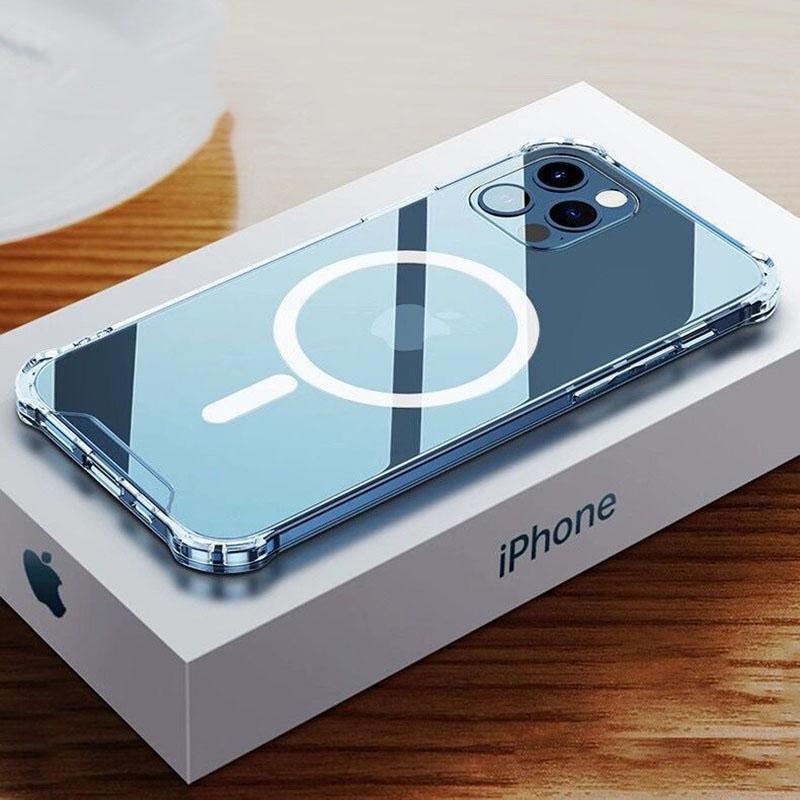 Pokrowiec etui silikonowe MagSilicone przeroczyste APPLE iPhone 12 Pro Max / 9