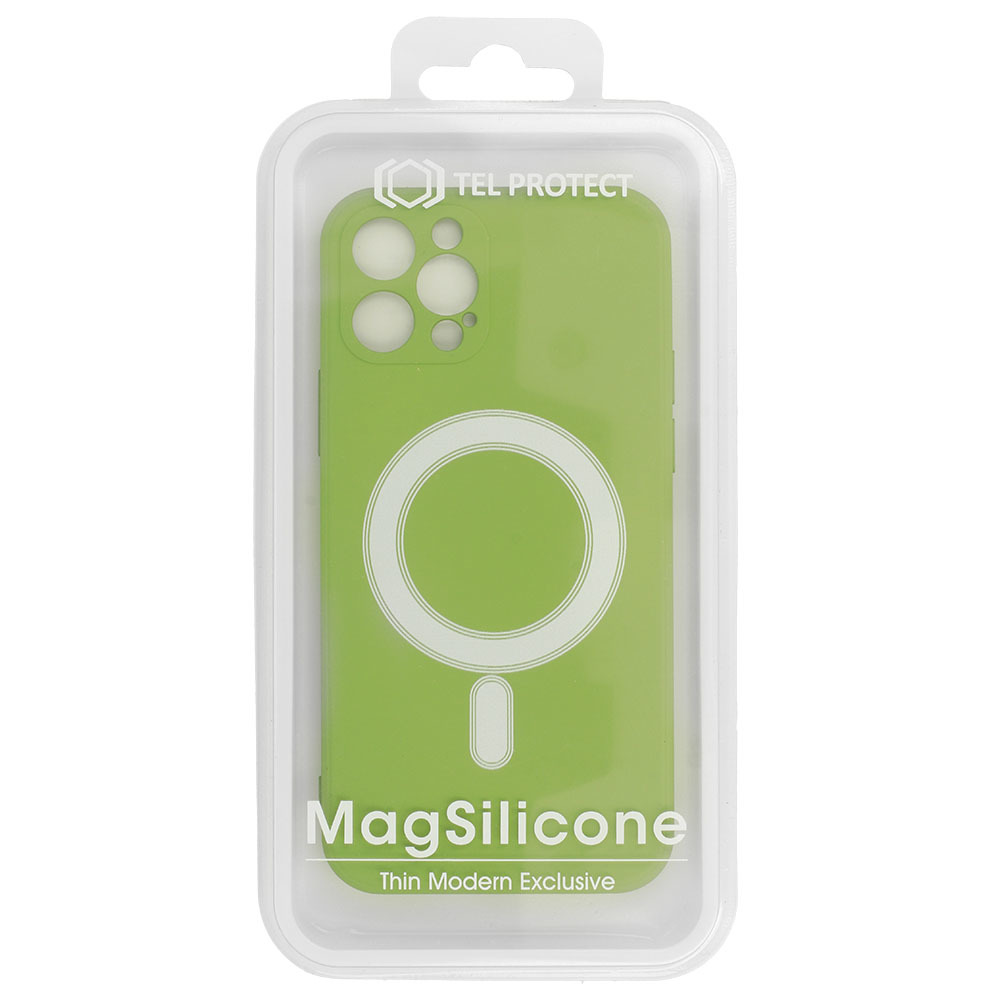 Pokrowiec etui silikonowe MagSilicone zielone APPLE iPhone 12 Mini / 6
