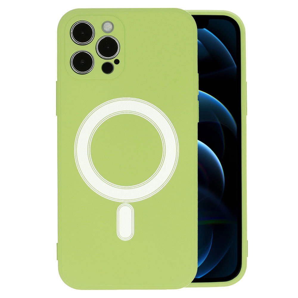Pokrowiec etui silikonowe MagSilicone zielone APPLE iPhone 12 Pro