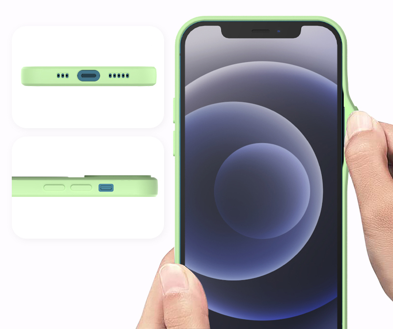 Pokrowiec etui silikonowe MagSilicone zielone APPLE iPhone 13 Pro Max / 5