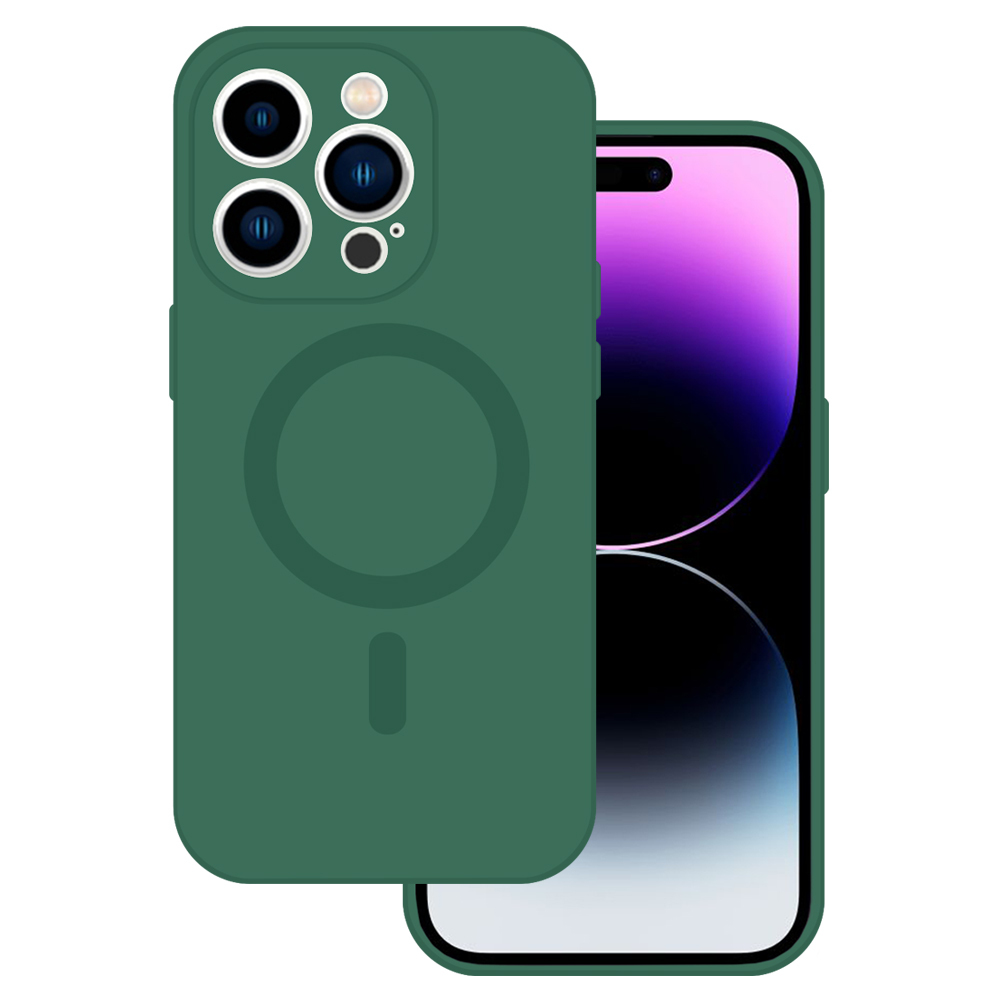 Pokrowiec etui silikonowe MagSilicone zielone APPLE iPhone 15 Pro